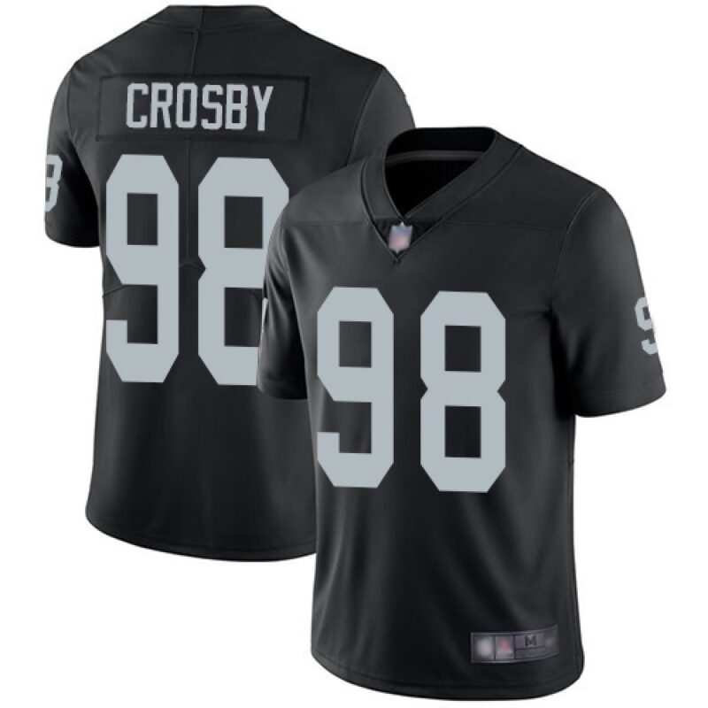68616040e00bd_1 Youth Oakland Raiders #98 Maxx Crosby Black Vapor Untouchable Limited Stitched NFL Jersey
