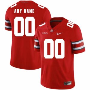 6861605e35882_1 Men's Ohio State Buckeyes Active Player Custom Red With Big Patch College Stitched Jersey