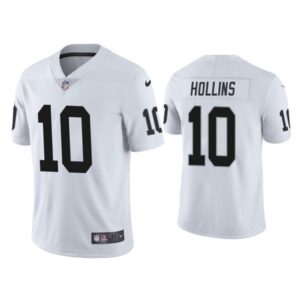 6861605fb4ed9_1 Men's Las Vegas Raiders #10 Mack Hollins White Vapor Untouchable Limited Stitched Jersey