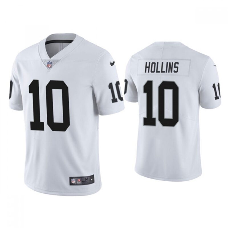 6861605fb4ed9_1 Men's Las Vegas Raiders #10 Mack Hollins White Vapor Untouchable Limited Stitched Jersey