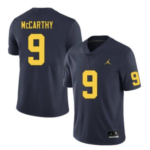 686160e45606f_1 Men's Michigan Wolverines #9 J.J. McCarthy Navy Stitched Jersey