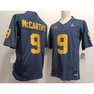 686160f6d1869_1 Men's Michigan Wolverines #9 J.J. McCarthy 2023 F.U.S.E. Navy Stitched Jersey