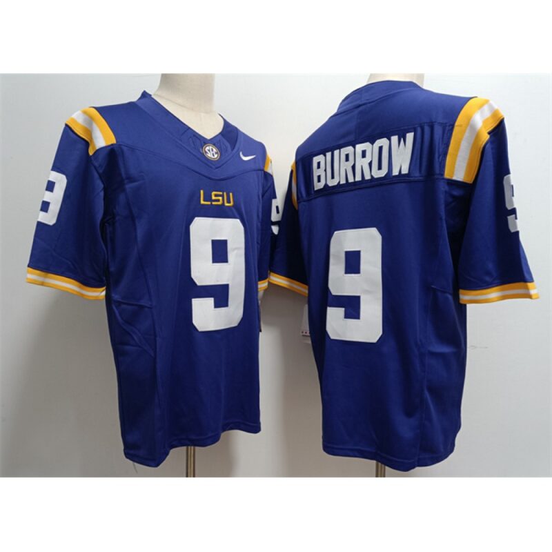6861610beb495_1 Men's LSU Tigers #9 Joe Burreaux Purple 2023 Stitched Baseball Jersey