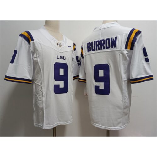 6861610e8fa7f_1 Men's LSU Tigers #9 Joe Burreaux White 2023 Stitched Baseball Jersey