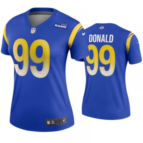 6861612769b07_1 Women's Los Angeles Rams #99 Aaron Donald 2020 Royal Stitched Jersey(Run Small)