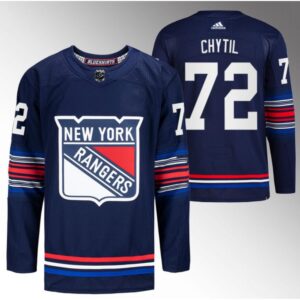 6861613e012d4_1 Men's New York Rangers #72 Filip Chytil Navy Stitched Jersey