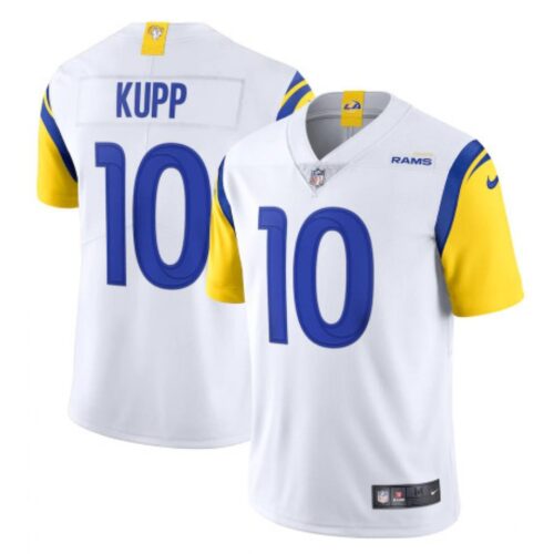 6861617c689d5_1 Youth Los Angeles Rams #10 Cooper Kupp 2020 White Vapor Limited Stitched Jersey