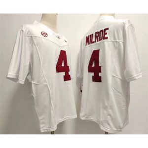 68616185e7103_1 Men's Alabama Crimson Tide #4 Jalen Milroe White Stitched Football Jersey