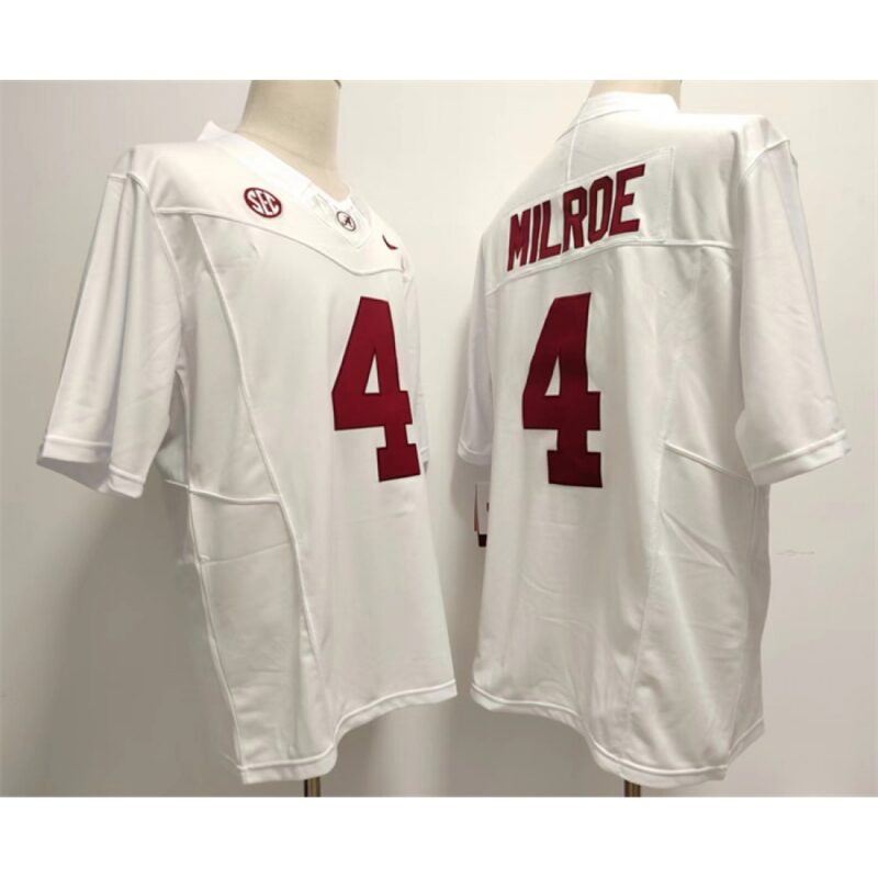 68616185e7103_1 Men's Alabama Crimson Tide #4 Jalen Milroe White Stitched Football Jersey