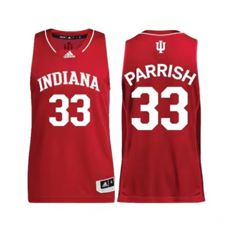 686161a53a856_1 Women's Indiana Hoosiers #33 Sydney Parrish Red Stitched Jersey
