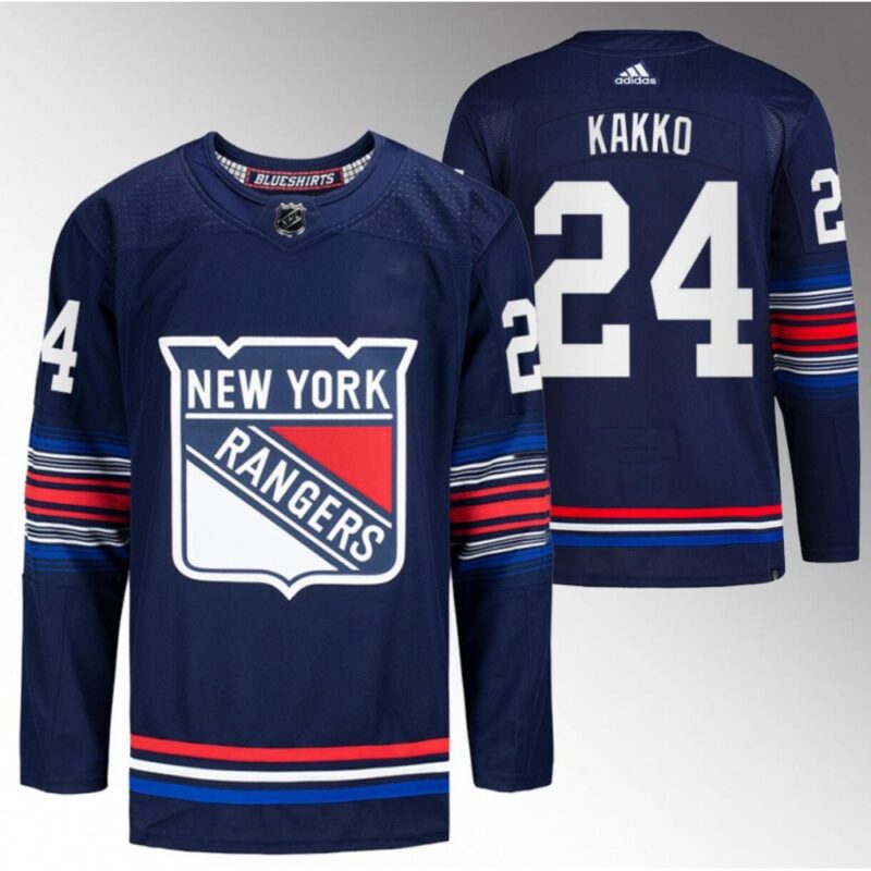 686161c7adcbf_1 Men's New York Rangers #24 Kaapo Kakko Navy Stitched Jersey