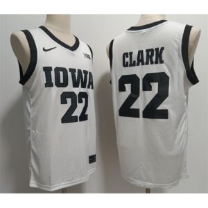 686161d2437a9_1 Men's Iowa Hawkeyes #22 Caitlin Clark White Stitched Jersey