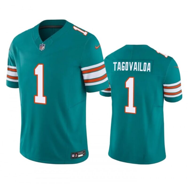 686161dc4008b_1 Men's Miami Dolphins #1 Tua Tagovailoa Aqua 2023 F.U.S.E Vapor Limited Stitched Football Jersey