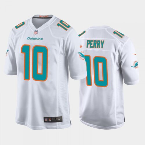 686161f3336a7_1 Men's Miami Dolphins #10 Malcolm Perry White Stitched Jersey