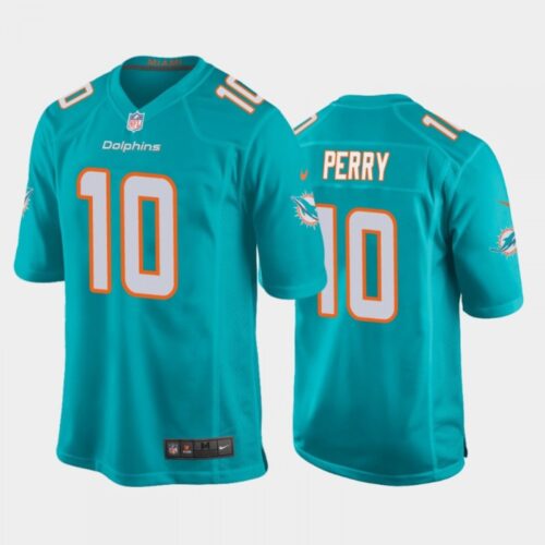 686161f5dae34_1 Men's Miami Dolphins #10 Malcolm Perry Aqua Stitched Jersey