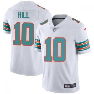 68616202eadf1_1 Women's Miami Dolphins #10 Tyreek Hill White Vapor Untouchable Stitched Jersey(Run Small)