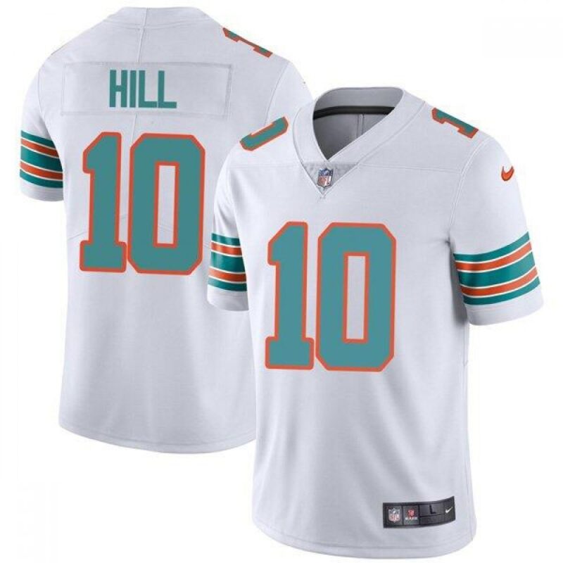 68616202eadf1_1 Women's Miami Dolphins #10 Tyreek Hill White Vapor Untouchable Stitched Jersey(Run Small)