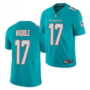 6861620bc570e_1 Youth Miami Dolphins #17 Jaylen Waddle Aqua 2021 Vapor Untouchable Limited Stitched Jersey