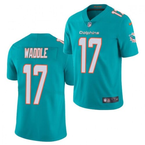 6861621137a26_1 Men's Miami Dolphins #17 Jaylen Waddle 2021 Aqua Vapor Untouchable Limited Stitched NFL Jersey