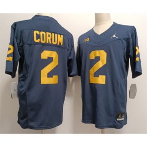 6861621467d42_1 Men's Michigan Wolverines #2 Blake Corum 2023 F.U.S.E. Navy Stitched Jersey