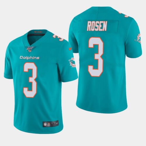 68616223daf2d_1 Men's Miami Dolphins #3 Josh Rosen Aqua 2019 100th Season Vapor Untouchable Limited Stitched NFL Jersey