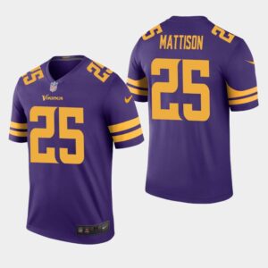 68616231e8cf4_1 Men's Minnesota Vikings #25 Alexander Mattison Purple Color Rush Limited NFL Stitched Jersey