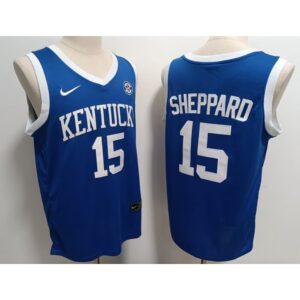 686162502897d_1 Men's Kentucky Wildcats #15 Reed Sheppard Blue Stitched Jersey