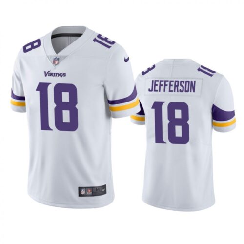 686162555eacc_1 Men's Minnesota Vikings #18 Justin Jefferson White Vapor Untouchable Limited Stitched NFL Jersey
