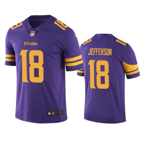 68616258015b9_1 Men's Minnesota Vikings #18 Justin Jefferson Purple Color Rush Limited Stitched NFL Jersey