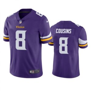 6861626a0baf9_1 Youth Minnesota Vikings #8 Kirk Cousins Purple Vapor Untouchable Limited Stitched Jersey