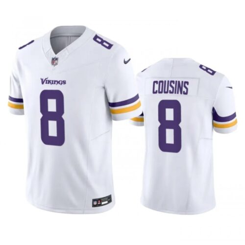 6861626c7f9ea_1 Men's Minnesota Vikings #8 Kirk Cousins White 2023 F.U.S.E. Vapor Untouchable Stitched Jersey