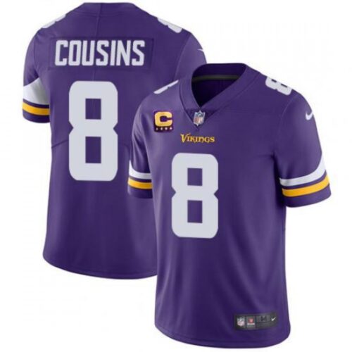 68616279d1b45_1 Men's Minnesota Vikings #8 Kirk Cousins 2022 Purple With 4-Star C Patch Vapor Untouchable Limited Stitched Jersey