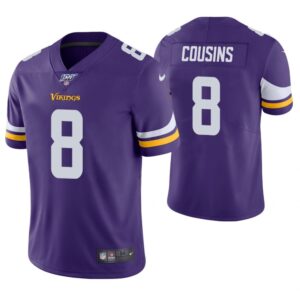 6861627c81e69_1 Men's Minnesota Vikings #8 Kirk Cousins Purple 2019 100th Season Vapor Untouchable Limited Stitched NFL Jersey
