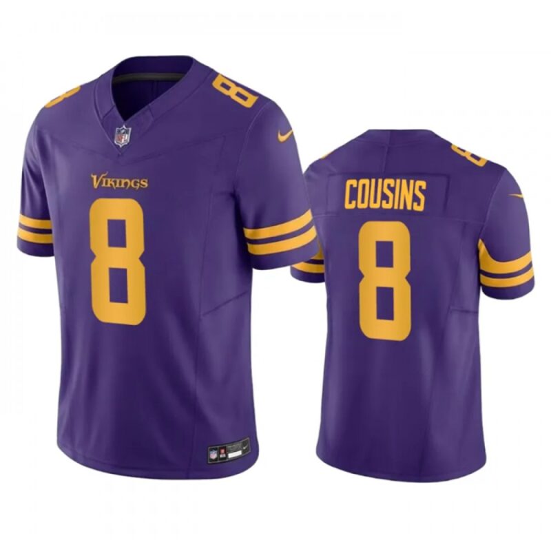 6861628a1e873_1 Men's Minnesota Vikings #8 Kirk Cousins Purple 2023 F.U.S.E. Color Rush Stitched Jersey
