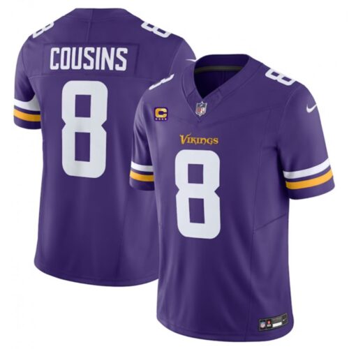 686162924d7e6_1 Men's Minnesota Vikings #8 Kirk Cousins Purple 2023 F.U.S.E. With 4-Star C Patch Vapor Untouchable Limited Stitched Jersey