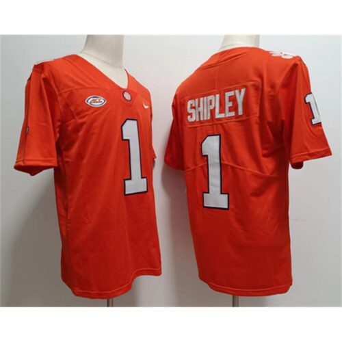 686162d3e0665_1 Men's Clemson Tigers #1 Will Shipley Orange Stitched Football Jersey