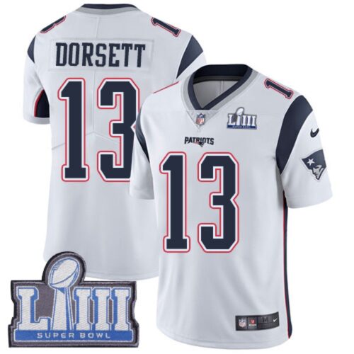 686162df63601_1 Men's New England Patriots #13 Phillip Dorsett White Super Bowl LIII Vapor Untouchable Limited Stitched NFL Jersey