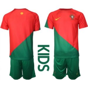686162e5b638f_1 Youth Portugal Team Custom Red Green Home Soccer Jersey Suit