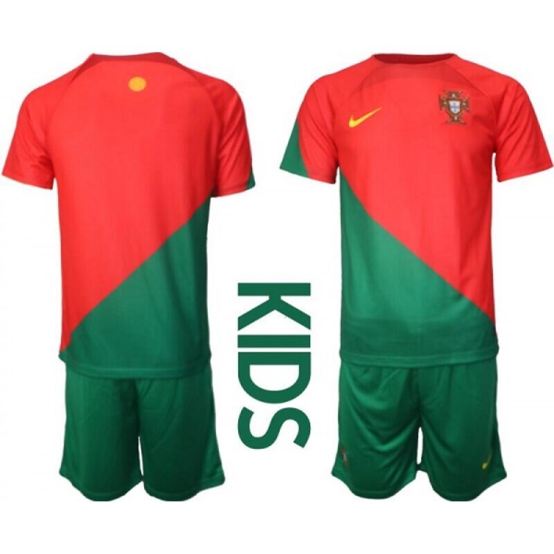686162e5b638f_1 Youth Portugal Team Custom Red Green Home Soccer Jersey Suit