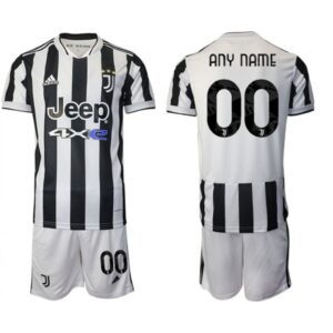 686162fda9744_1 Men's Juventus Custom White/Black Home Soccer Jersey Suit