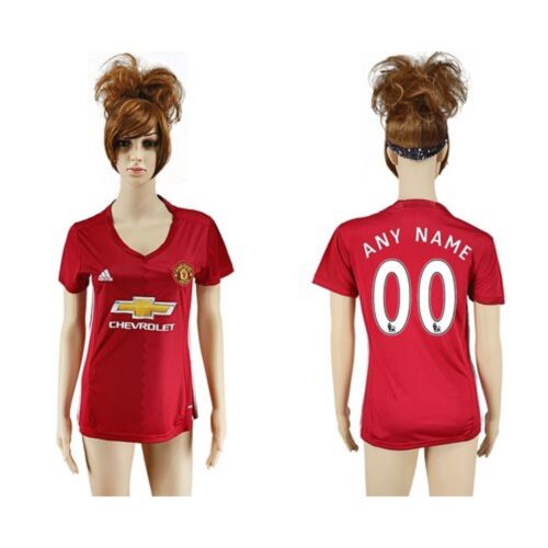 6861631b741e7_1 Women's Manchester United Personalized Home Soccer Club Jersey