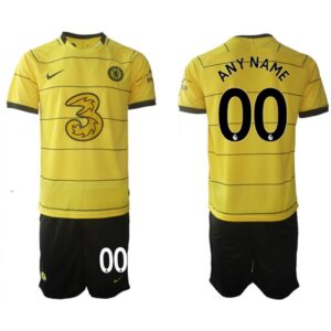 686163735e4d0_1 Men's Chelsea Custom 2021/22 Yellow Away Soccer Jersey Suit