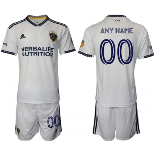 686163877b94c_1 Men's LA Galaxy Custom White Home Soccer Jersey Suit