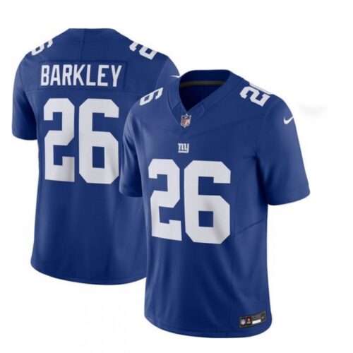 6861639b7dc4f_1 Men's New York Giants #26 Saquon Barkley Blue 2023 F.U.S.E. Vapor Untouchable Limited Stitched Jersey