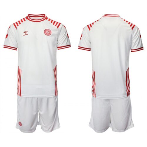 6861639db161c_1 Men's Denmark Custom White 2022 FIFA World Cup Away Soccer Jersey Suit