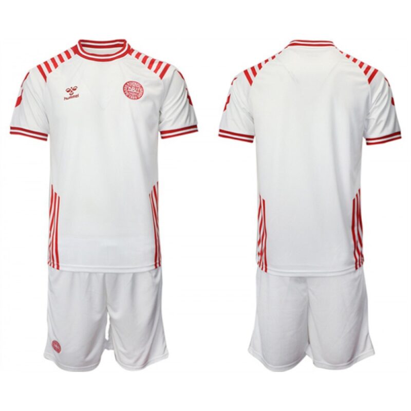 6861639db161c_1 Men's Denmark Custom White 2022 FIFA World Cup Away Soccer Jersey Suit