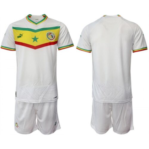 686163a31a971_1 Men's Senegal Custom White Home Soccer Jersey Suit