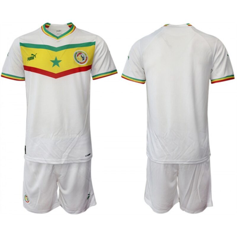 686163a31a971_1 Men's Senegal Custom White Home Soccer Jersey Suit
