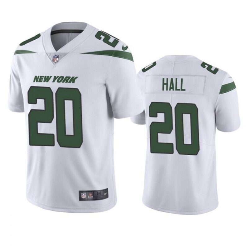 686163dc7b749_1 Men's New York Jets #20 Breece Hall 2022 White Vapor Untouchable Limited Stitched Jersey