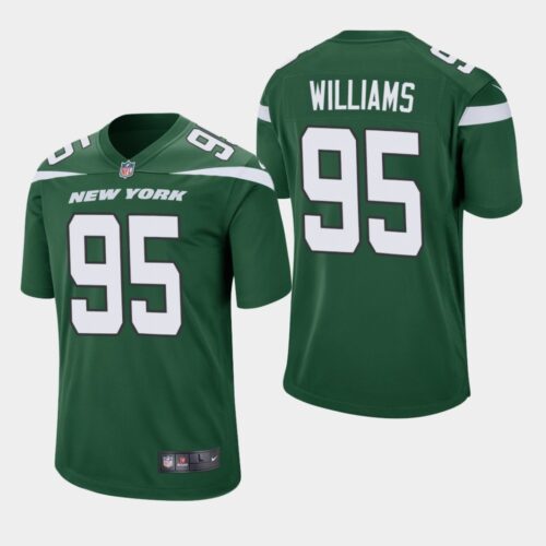 686163e4caf10_1 Men's New York Jets #95 Quinnen Williams 2019 Green Vapor Untouchable Limited Stitched NFL Jersey